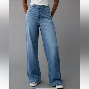 AE 🦅 High Rise Baggy Wide Leg Jeans